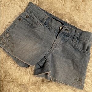 Jessica Simpson Light Blue Jean Shorts with Embroidery